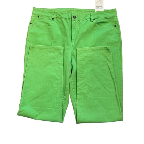 Talbots Size 16 Green Apple Heritage Slim Ankle Jeans - Picture 4 of 6